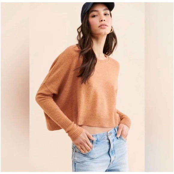 Free People Sweaters - Free People Venice Cashmere Sweater In Brown NWT Large